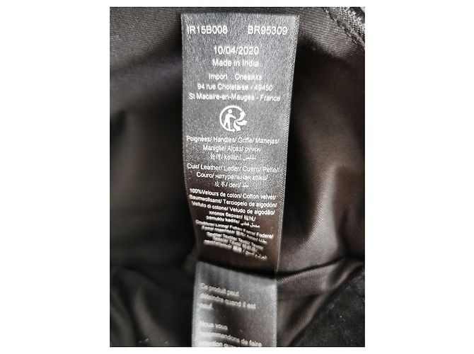 Borsa a tracolla Ikks in pelle e velluto nero - vista 19