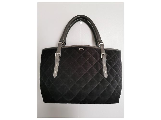 Borsa a tracolla Ikks in pelle e velluto nero - vista 2