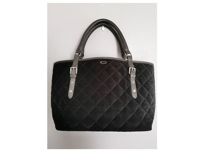 Borsa a tracolla Ikks in pelle e velluto nero - vista 20