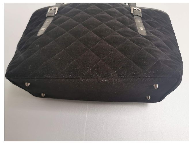 Borsa a tracolla Ikks in pelle e velluto nero - vista 6
