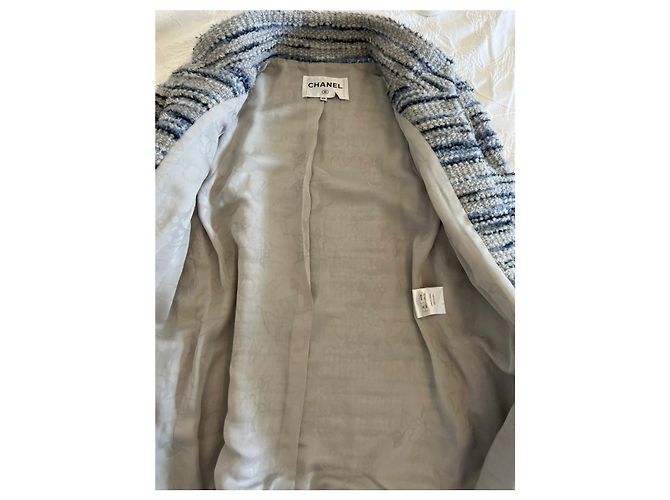 Cambon Chaqueta de Chanel Rosa Azul claro - vista 8