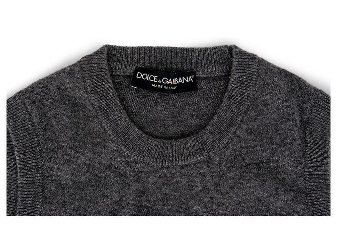 Dolce & Gabbana Cashmere Twin-Set Grau - vista 4