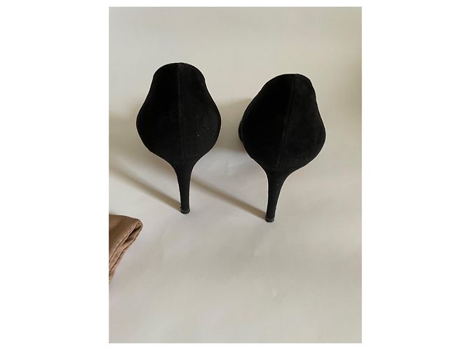 Décolleté Gianvito Rossi in scamosciato nero 85mm - vista 13