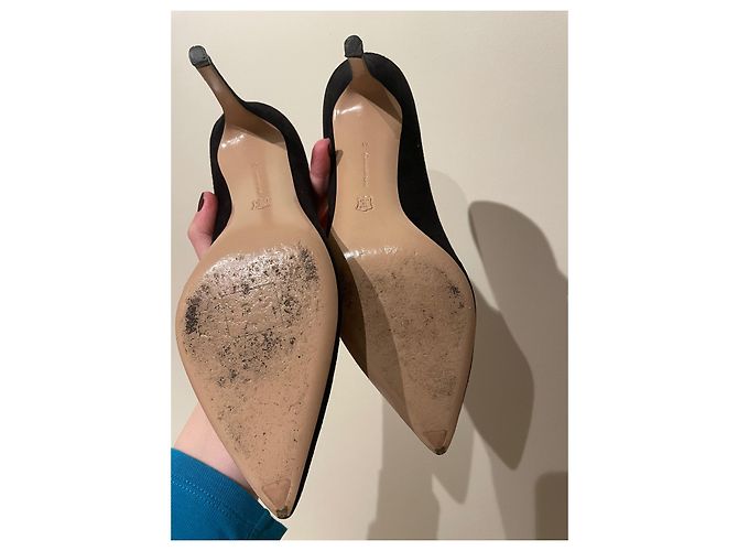 Décolleté Gianvito Rossi in scamosciato nero 85mm - vista 14
