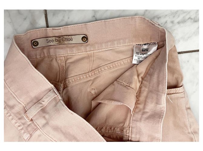 Jeans dritti See by Chloé beige - vista 3