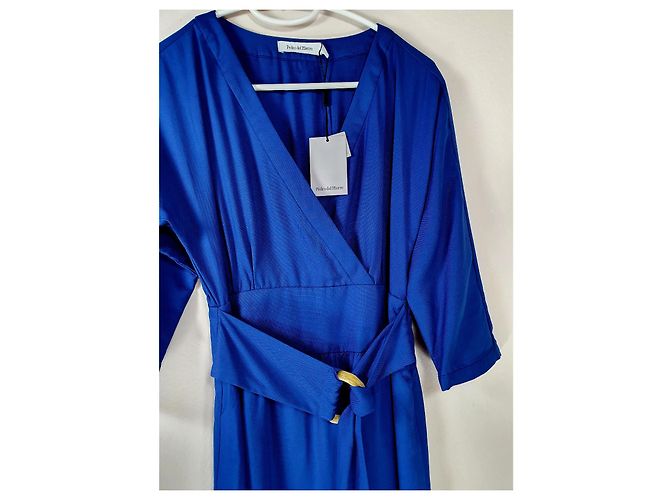 Autre Marque Vestido azul de lyocell Peter Del Hierro - vista 2