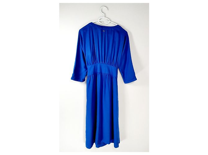 Autre Marque Vestido azul de lyocell Peter Del Hierro - vista 3