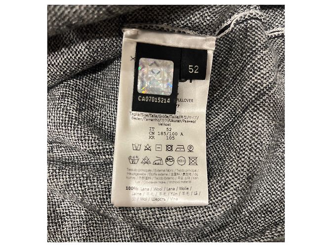 Fendi Kaligraphy Wool Sweater Black - view 6