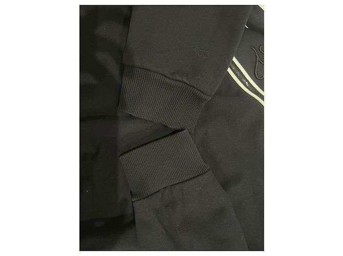 Felpa con cappuccio Fendi Karligraphy blu navy cotone XL - vista 5