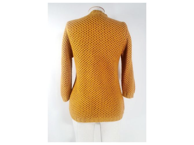 Autre Marque Rich & Royal Strickjacke Gelb Mohair und Acryl - Ansicht 2