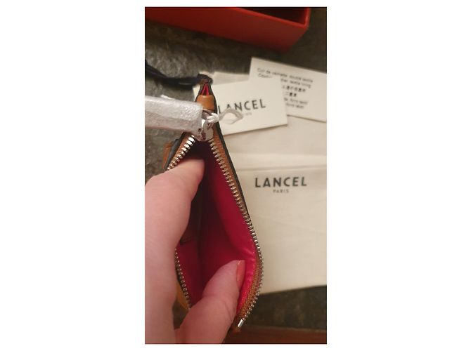 Lancel Pia Kartenhalter Leder Camel Hellbraun - Ansicht 3