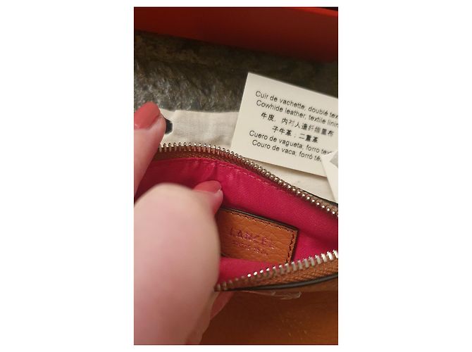 Lancel Pia Kartenhalter Leder Camel Hellbraun - Ansicht 4