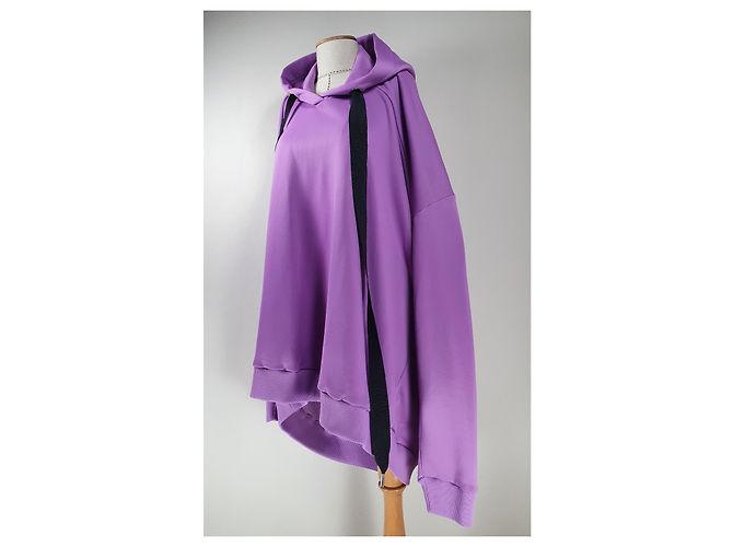 Moletom com capuz assimétrico oversized Marques Almeida Roxo - vista 2