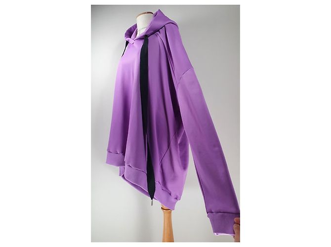 Moletom com capuz assimétrico oversized Marques Almeida Roxo - vista 3