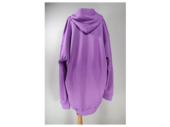 Moletom com capuz assimétrico oversized Marques Almeida Roxo - vista 4