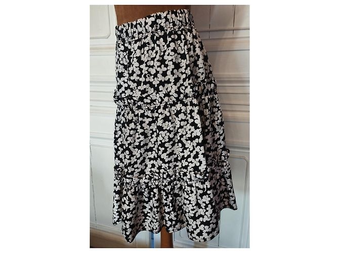 MARC JACOBS SAIA PREPPY PURE SILK T40/42 Preto - vista 12