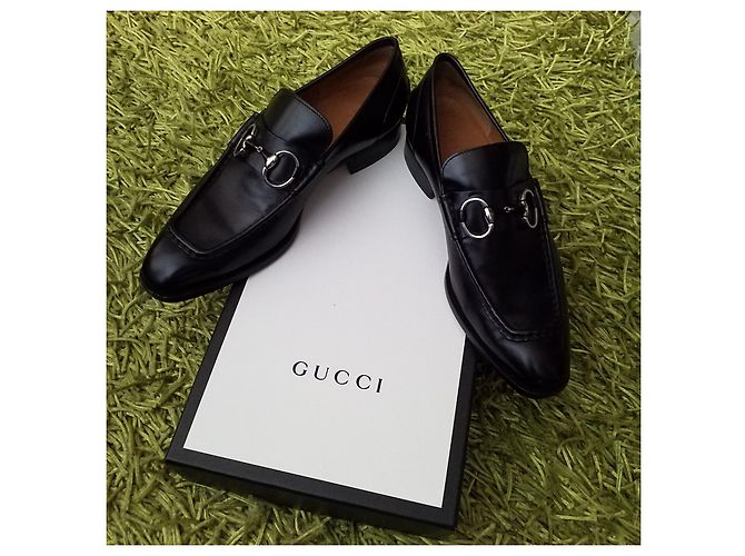 Mocassini Gucci in pelle nera Nero - vista 5