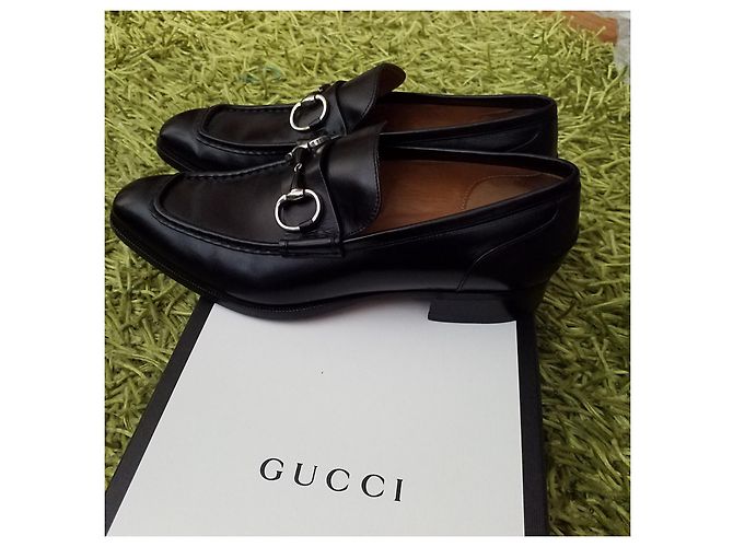 Mocassini Gucci in pelle nera Nero - vista 6