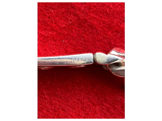 Bracciale Hermès Bouclé Sellier MM - Argento Silver hardware - vista 5