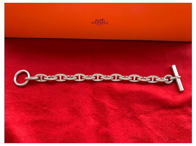 Hermès ChaÎne D'Ancre MM 15-Pulseira de prata esterlina Hardware prateado - vista 2