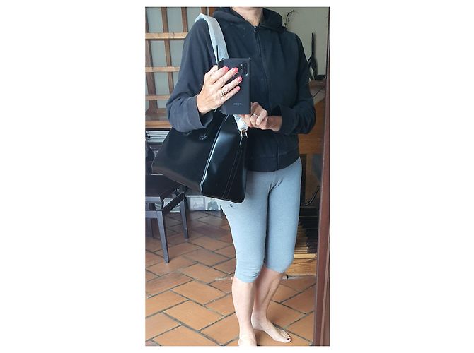 Givenchy Glatte schwarze mittlere Antigona - Ansicht 4