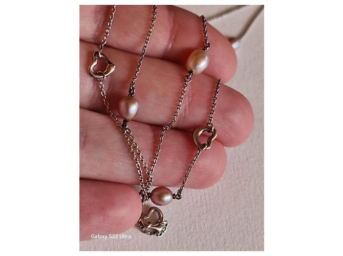 Tiffany & Co Cospargi cuore aperto di Elsa Peretti Argento Rosa - vista 4