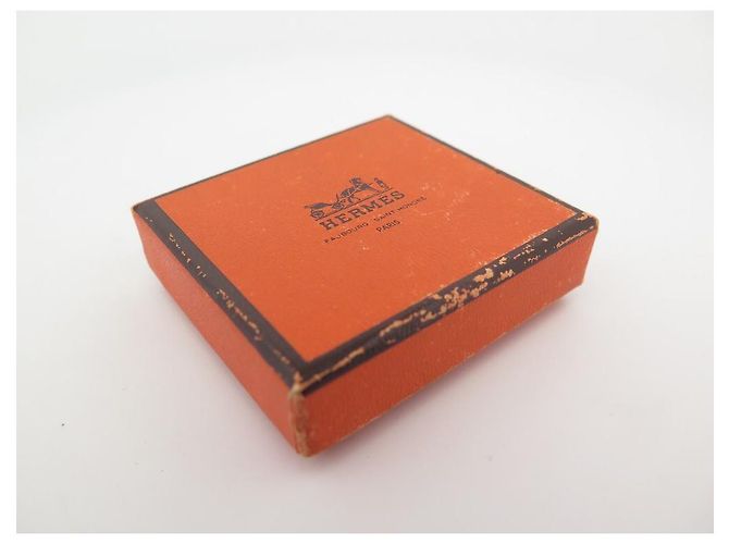 Hermès ANNEAU DE FOULARD HERMES BOUCLE DE CEINTURE EN METAL DORE GOLDEN SCARF RING Doré - vue 8