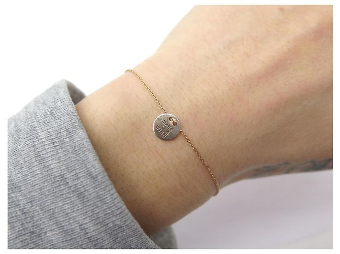 VANRYCKE BRACCIALE ESPRIMI UN DESIDERIO 15.5-17 CM IN ORO ROSA 18K+BOX GIOIELLO ORO D'oro - vista 6