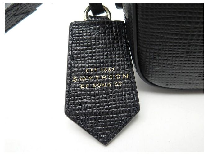 NOVA BOLSA PARA CÂMERA SMYTHSON COURO PANAMÁ PRETO BOLSA DE COURO - vista 4