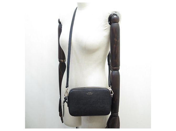 NOVA BOLSA PARA CÂMERA SMYTHSON COURO PANAMÁ PRETO BOLSA DE COURO - vista 5