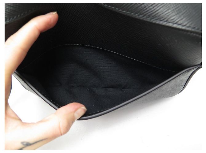 NEUF SAC A MAIN SMYTHSON CAMERA MOYEN BANDOULIERE 1202012 CUIR PANAMA NOIR - vue 4