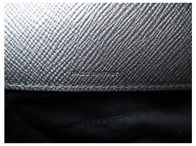 NEUF SAC A MAIN SMYTHSON CAMERA MOYEN BANDOULIERE 1202012 CUIR PANAMA NOIR - vue 7