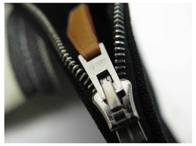 Hermès NUOVA BORSA A MANO HERMES CANNES MM CABAS IN COTONE BIANCO E NERO NUOVA BORSA A MANO - vista 8