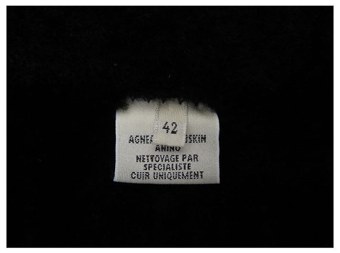 Hermès MANTEAU HERMES LONG DOUBLE EN CUIR D'AGNEAU NOIRBLACK LEATHER COAT JACKET - vue 4
