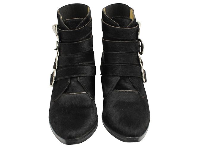 Toga Pulla Ponyhaar Schwarze Stiefeletten - Ansicht 3