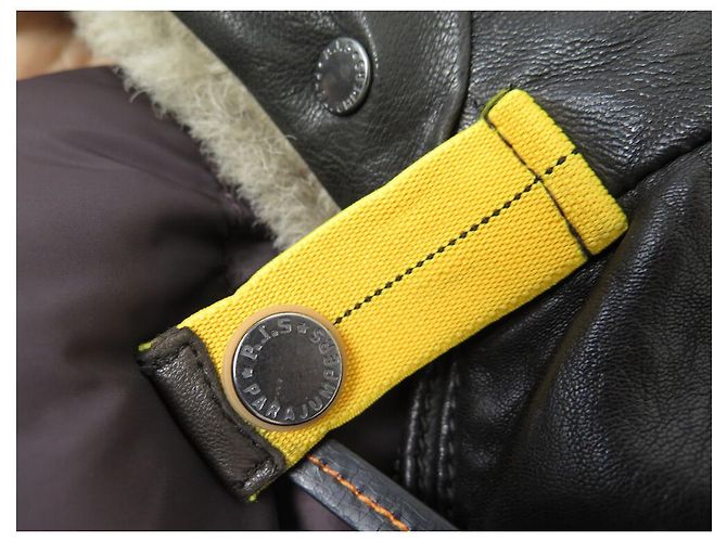 NEW PARAJUMPERS PMJCK LE JACKET01 JOSH LEATHER AVIATOR LEATHER FLIGHT COAT - view 14