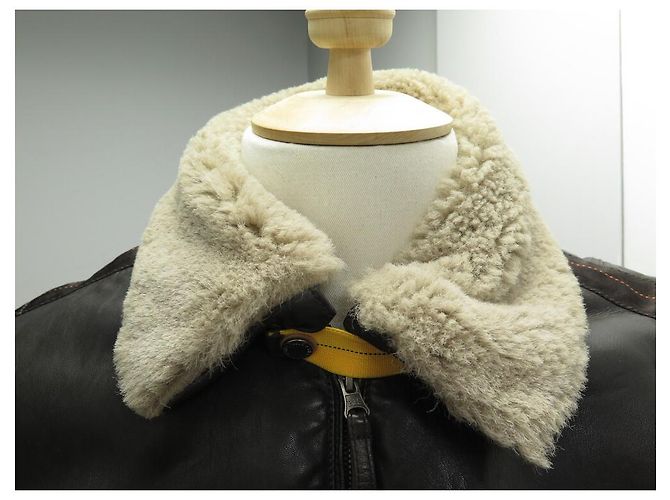 NEW PARAJUMPERS PMJCK LE JACKET01 JOSH LEATHER AVIATOR LEATHER FLIGHT COAT - view 2