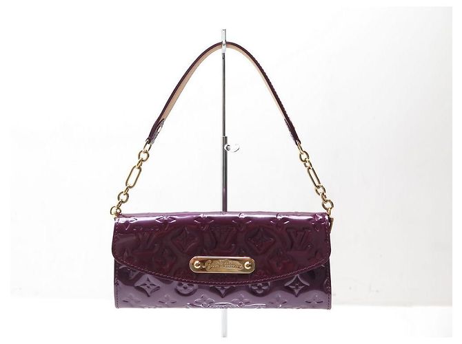 NUOVA BORSA A MANO LOUIS VUITTON SUNSET BOULEVARD IN VERNICE MONOGRAM IN PELLE Porpora - vista 2