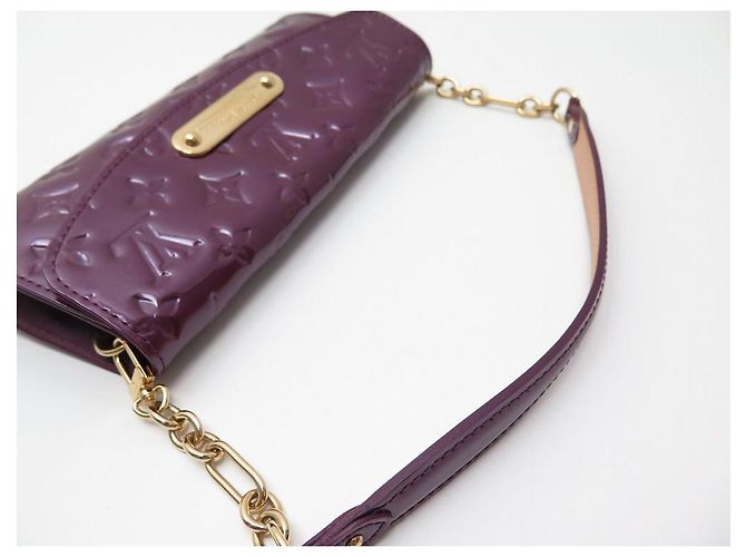 NUOVA BORSA A MANO LOUIS VUITTON SUNSET BOULEVARD IN VERNICE MONOGRAM IN PELLE Porpora - vista 5