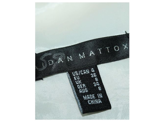 Aidan Mattox Abito da sera in maglia bianca e nera Nero - vista 5