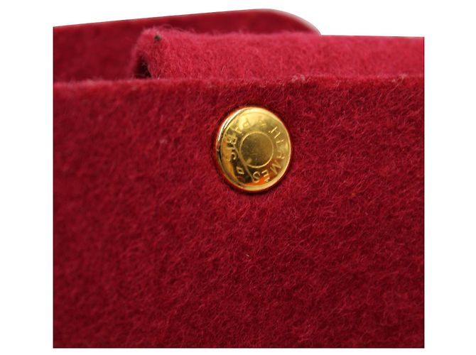 Evelyne Hermès Evelyn Carte da gioco in feltro e marsupio rosso - vista 6
