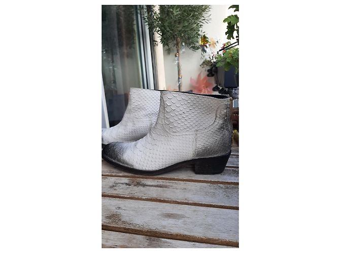 Zadig & Voltaire Botas "Teddy" de Zadig&Voltaire Blanco Gris - vista 2