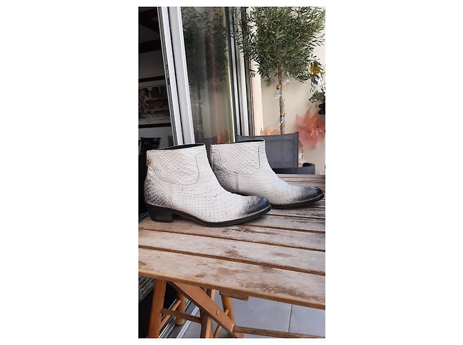 Zadig & Voltaire Botas "Teddy" de Zadig&Voltaire Blanco Gris - vista 3