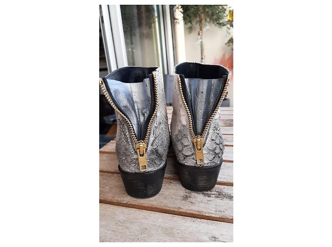 Zadig & Voltaire Botas "Teddy" de Zadig&Voltaire Blanco Gris - vista 5
