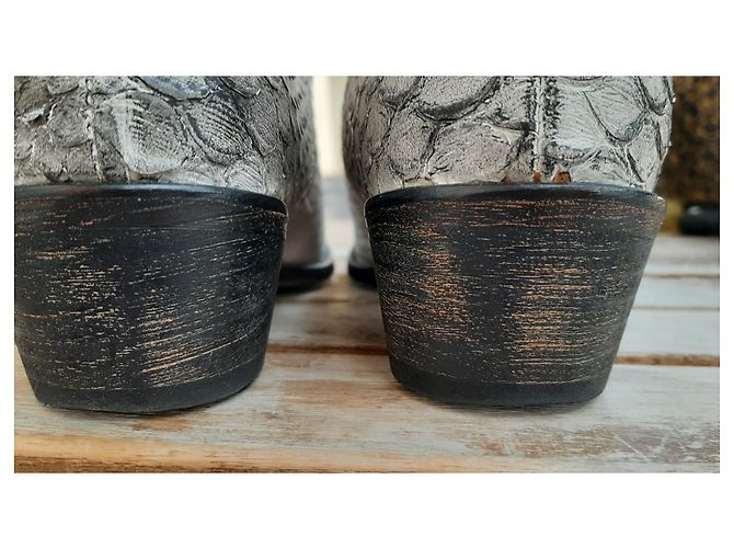 Zadig & Voltaire Botas "Teddy" de Zadig&Voltaire Blanco Gris - vista 8