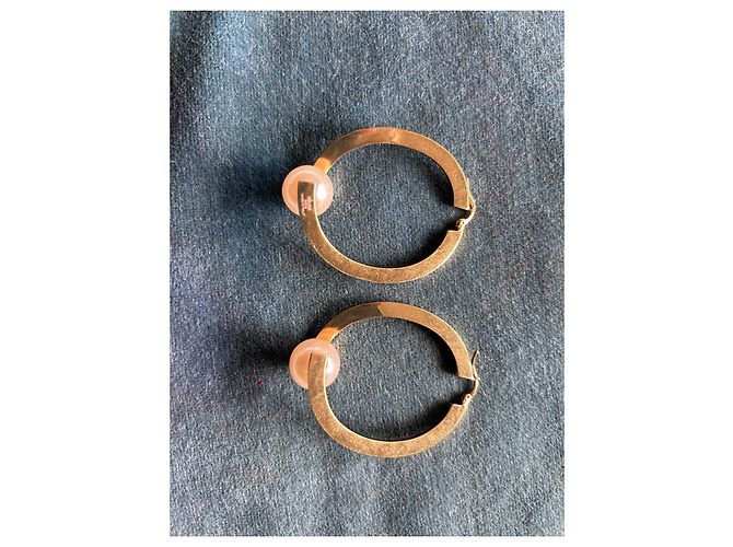 Orecchini Céline con Perle in Metallo Dorato D'oro - vista 2