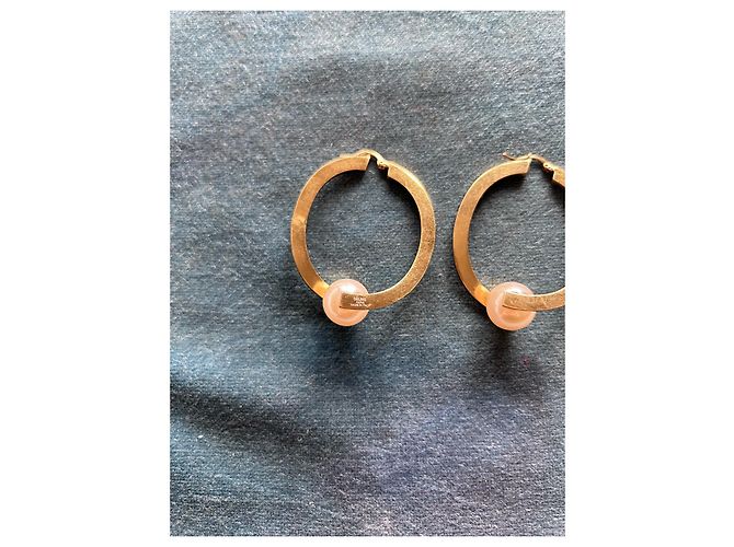 Orecchini Céline con Perle in Metallo Dorato D'oro - vista 3