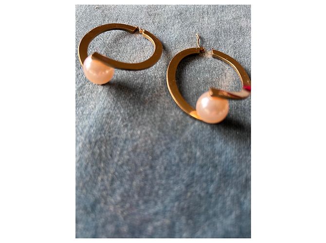 Orecchini Céline con Perle in Metallo Dorato D'oro - vista 6