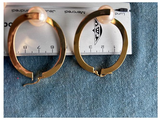 Orecchini Céline con Perle in Metallo Dorato D'oro - vista 8