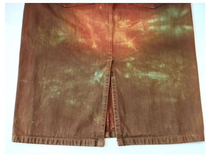 Jean Paul Gaultier FALDA GAULTIER EFECTO PIEDRA FALDA S 38 Marrón oscuro - vista 12